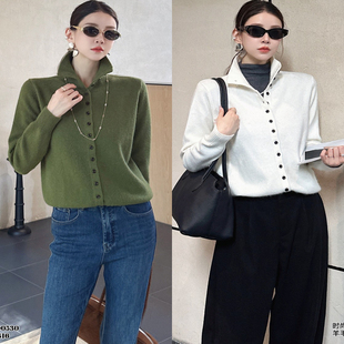 .特价DI-SUI欧韩站2025秋冬女装00530休闲风时尚棉羊毛柔软开衫
