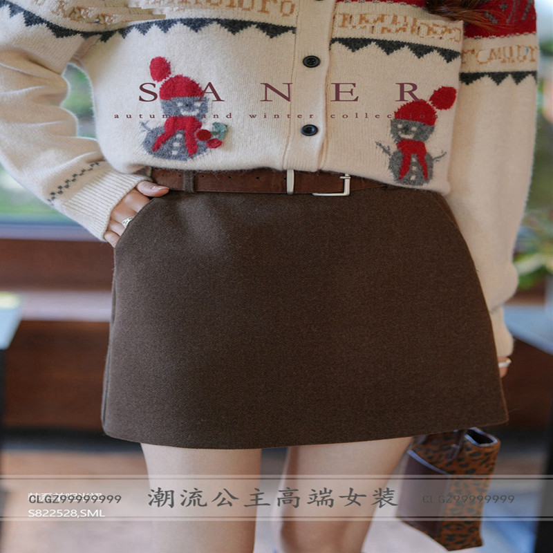 现货正品SANER法式蕾丝822528高腰半身裙女秋冬气质显瘦a字包臀,女装/女士精品,半身裙,淘宝优惠券,粉丝福利购,淘宝优惠卷