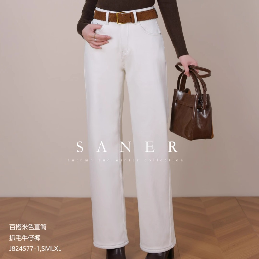 SANER正品2025秋冬新款牛仔裤