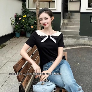 现货特价 简约T恤宽松印花23791 RIAIXION潮流公主2025春季 韩版