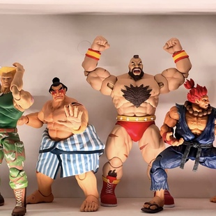 游戏周边摆件雕像街头霸王2桑吉尔夫手办可动人偶模型