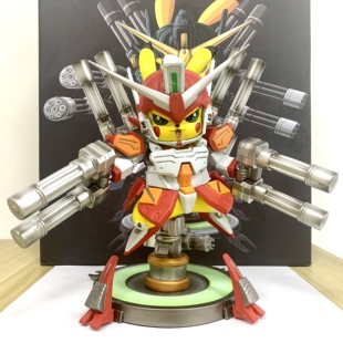 幻昼重炮皮卡丘比卡丘高达元祖数码红蓝手办拼装百变系列桌面摆件