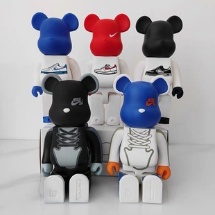 bearbrick 400%NK球鞋积木熊暴力熊摆件潮玩公仔动漫玩偶生日礼物
