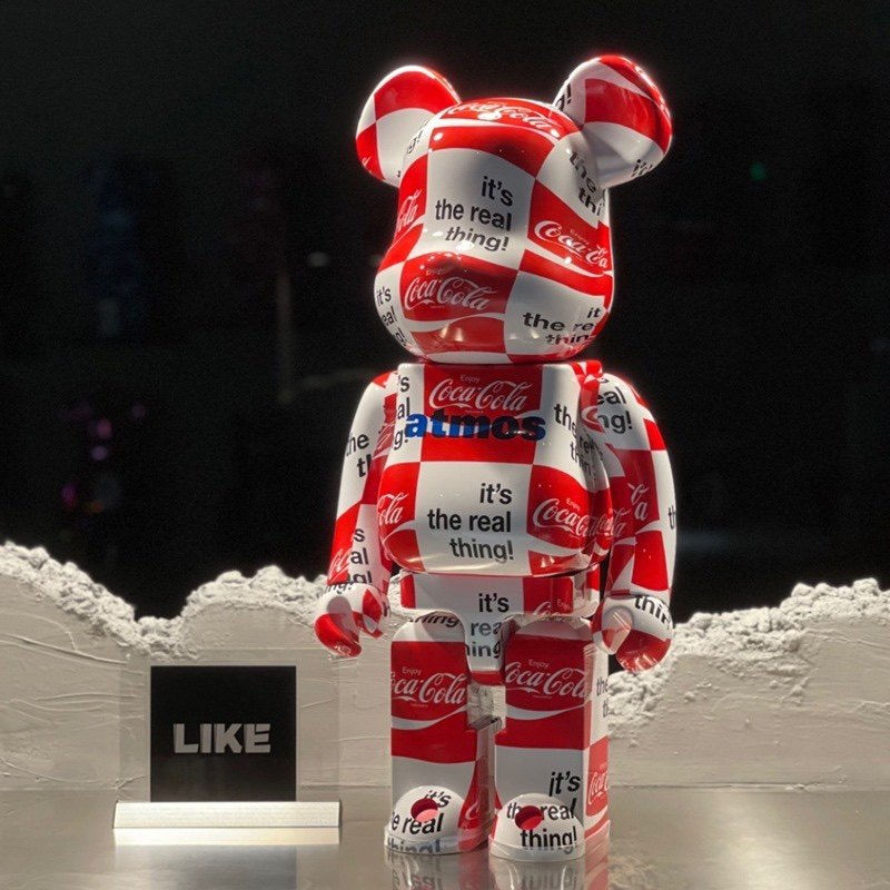bearbrick 暴力熊积木熊可口可乐atmosXcocacola联名款潮玩摆件