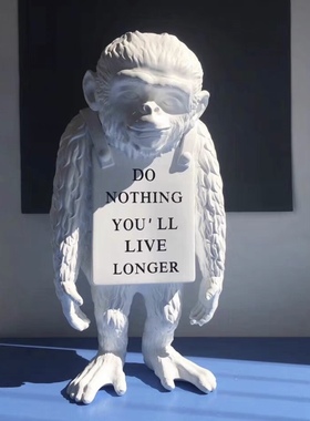 潮流雕塑Banksy班克西简约