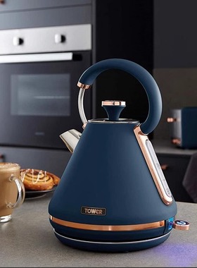 现货英国TOWER复古高颜值1.7升大功率电水壶乔迁送礼样板间