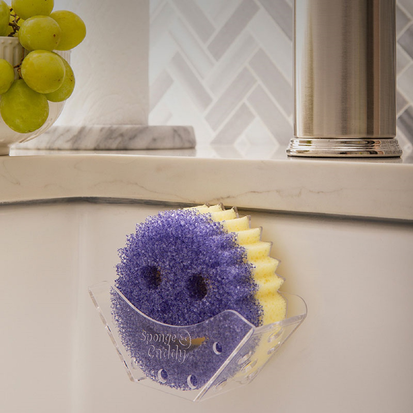 笑脸擦吸盘收纳架家用厨房