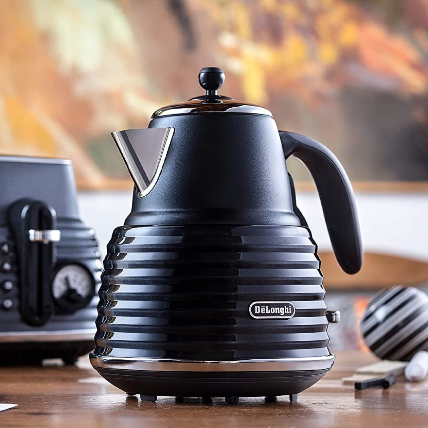 英国Delonghi德龙复古1.5L大功率不锈钢电水壶烧水壶