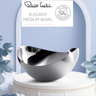 英国进口Robert Welch北欧风盘子不锈钢轻奢水果盘客厅果盘沙拉盆