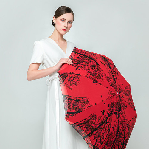 德国双层网纱轻奢防晒防紫外线伞