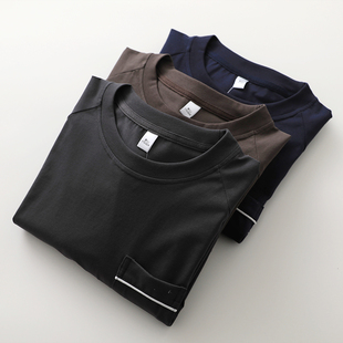 高工套头运动卫衣式睡衣男士纯棉圆领宽松直筒长袖长裤春秋家居服