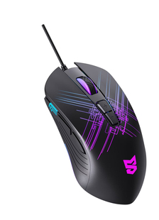 森松尼S 笔记本防滑家用办公男女通用光电游戏鼠标 M5发光有线台式