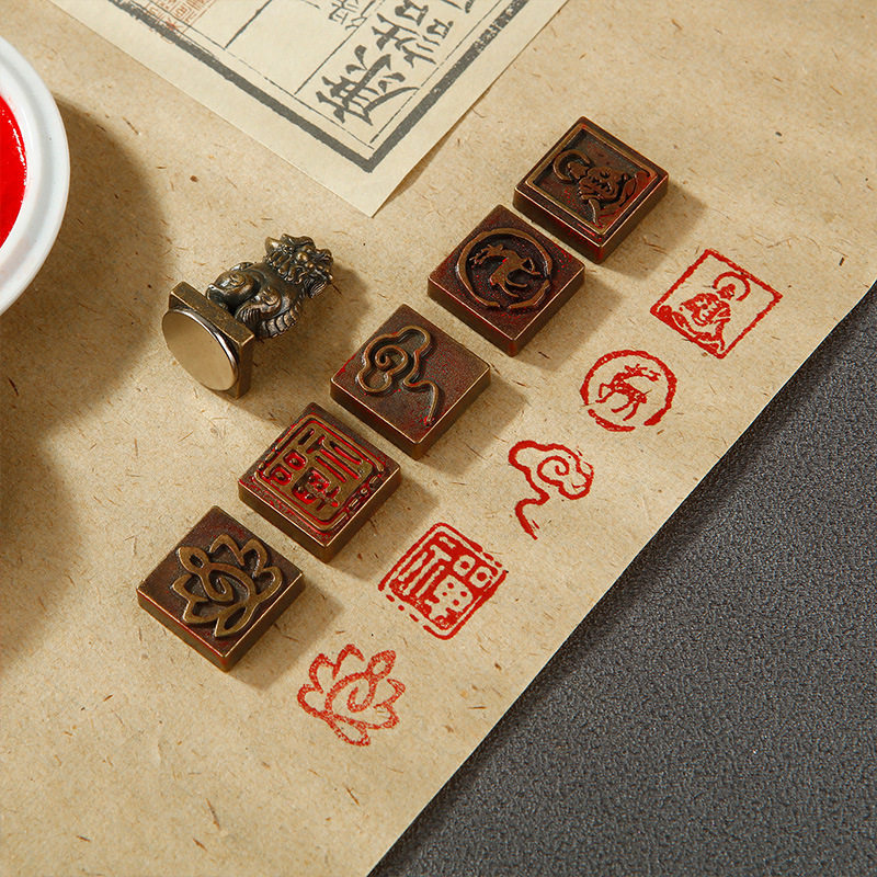 书画闲章中国风金属狮子小印章锌合金国画藏书法方形引首章,文具电教/文化用品/商务用品,书画印章,淘宝优惠券,粉丝福利购,淘宝优惠卷