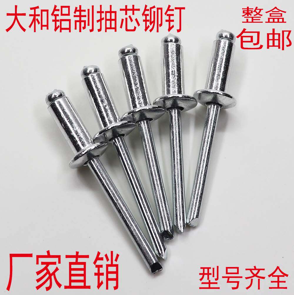 2/4/5国标拉铆钉大帽檐大头铝合金门窗用 铝抽芯铆钉半圆头包邮