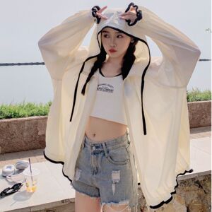 2026新款时尚连帽防晒衣女夏季长袖薄款外套韩版宽松透气防晒服女