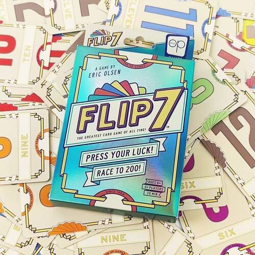 七连翻桌游翻转7英文版桌游卡牌flip7休闲娱乐聚会多人赌狗欢快运