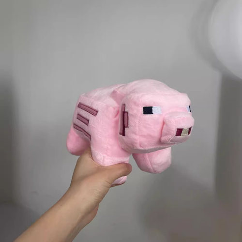 跨境热品 Minecraft Warden 我的世界游戏周边粉猪马赛克猪公仔