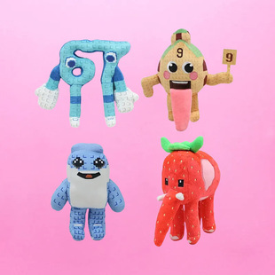 跨境新品STEAL A BRAINROT roblox鲨鱼游戏周边毛绒玩具玩偶公仔