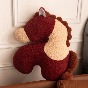 古典赤兔小马驹~萌趣生肖吉祥物毛绒ins家居玩偶安抚抱枕伴手礼马