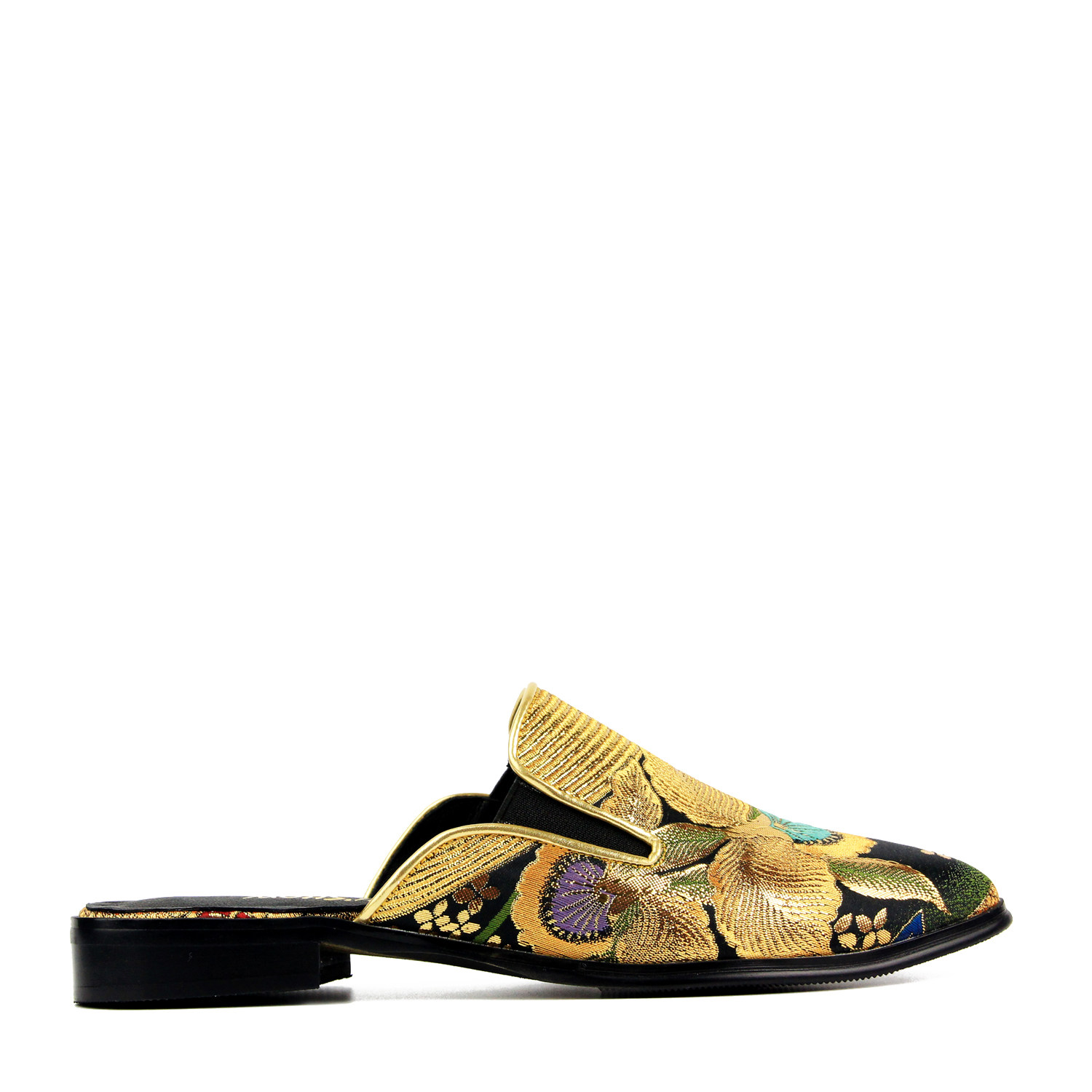 祖母秀堂 西阵织手工穆勒鞋 尖头拖鞋