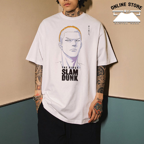 灌篮高手镂空印花短袖井上雄彦