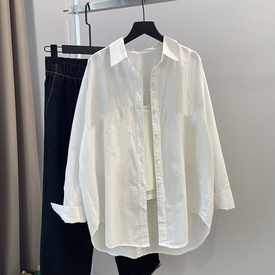 品牌剪标撤柜轻奢纯棉长袖衬衫女