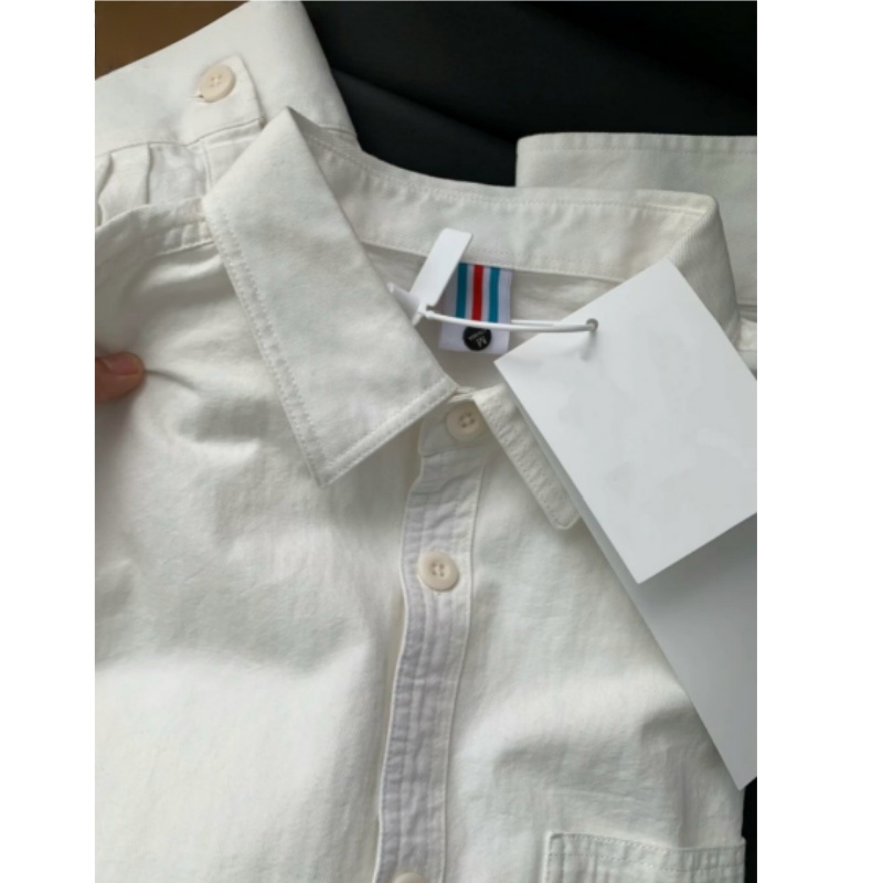 100%纯棉白衬衫打底衫2025早秋女