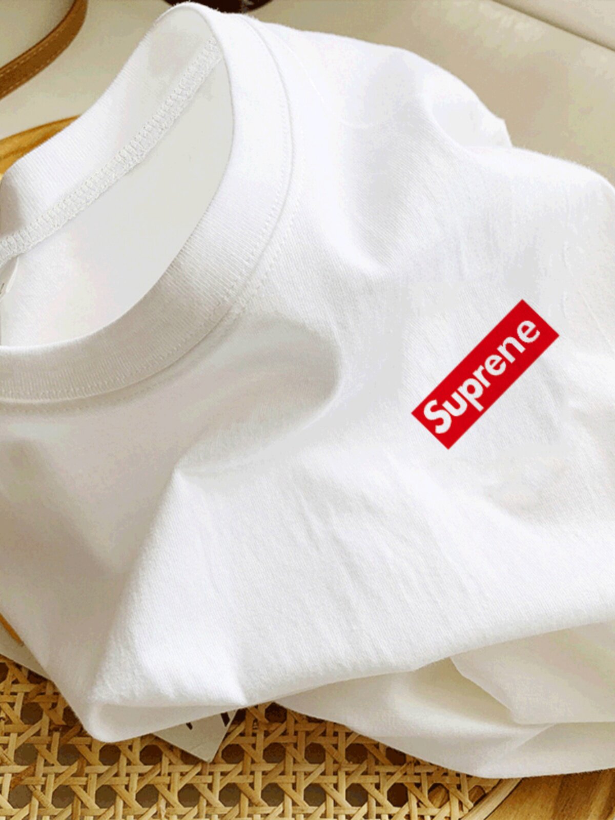 COTTON SHORT SLEEVE T-SHIRT WOMENS SUMMER WHITE HALF-SLEEVED TOP ROUND NECK LOOSE CASUAL NEW NATIONAL TIDE THIN T-SHIRT WOMENS CLOTHING