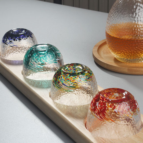 日式清酒壶套装一两白酒杯精致玻璃黄酒温酒器家用烫酒清酒杯托盘