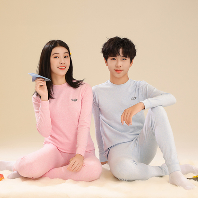 男女童精梳棉舒绒秋衣裤内衣套装