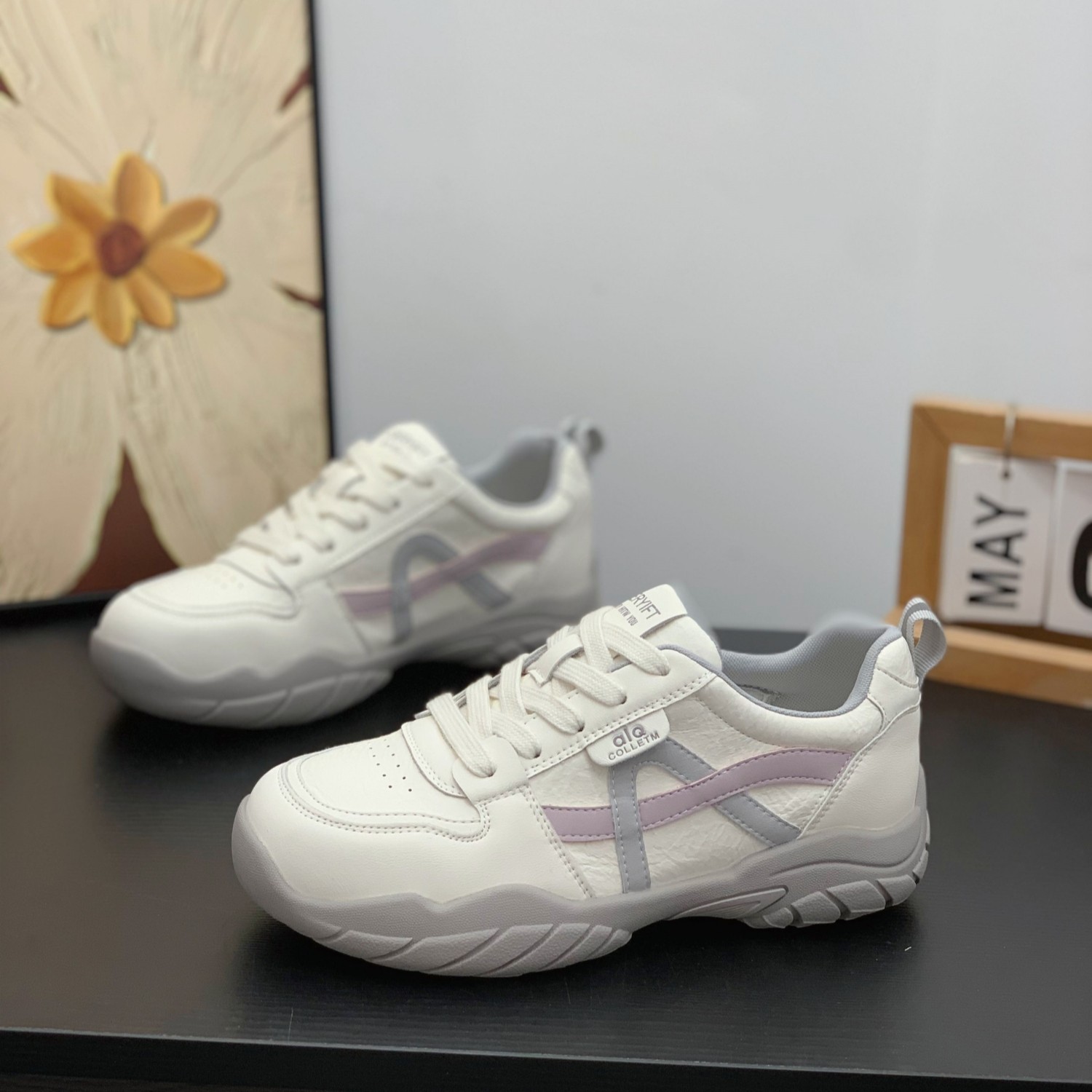 时髦拼色潮流百搭德训鞋女2026春季新款平底运动鞋休闲百搭阿甘鞋,女鞋,德训鞋,淘宝优惠券,粉丝福利购,淘宝优惠卷