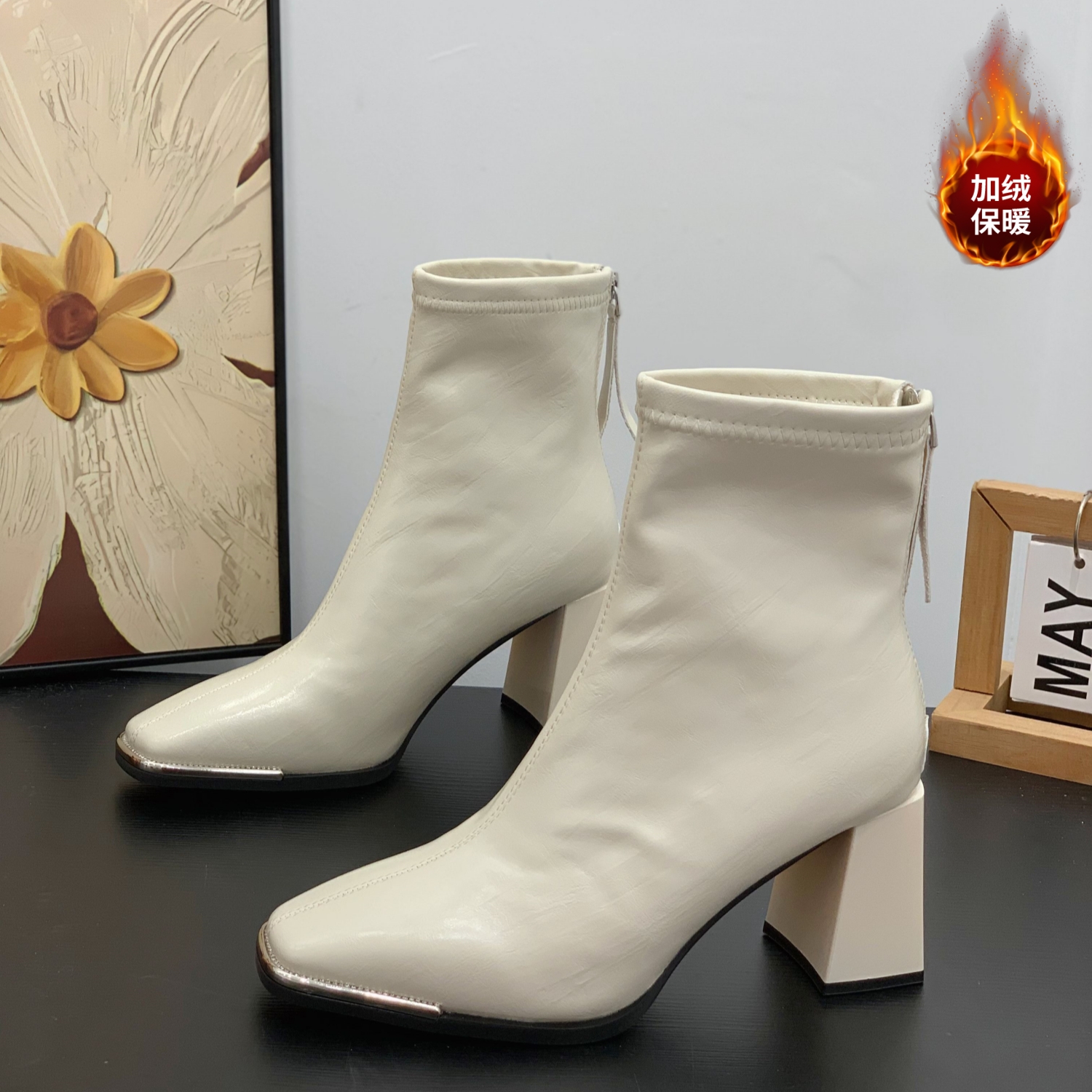 显腿长显脚小职场通勤百搭瘦瘦靴