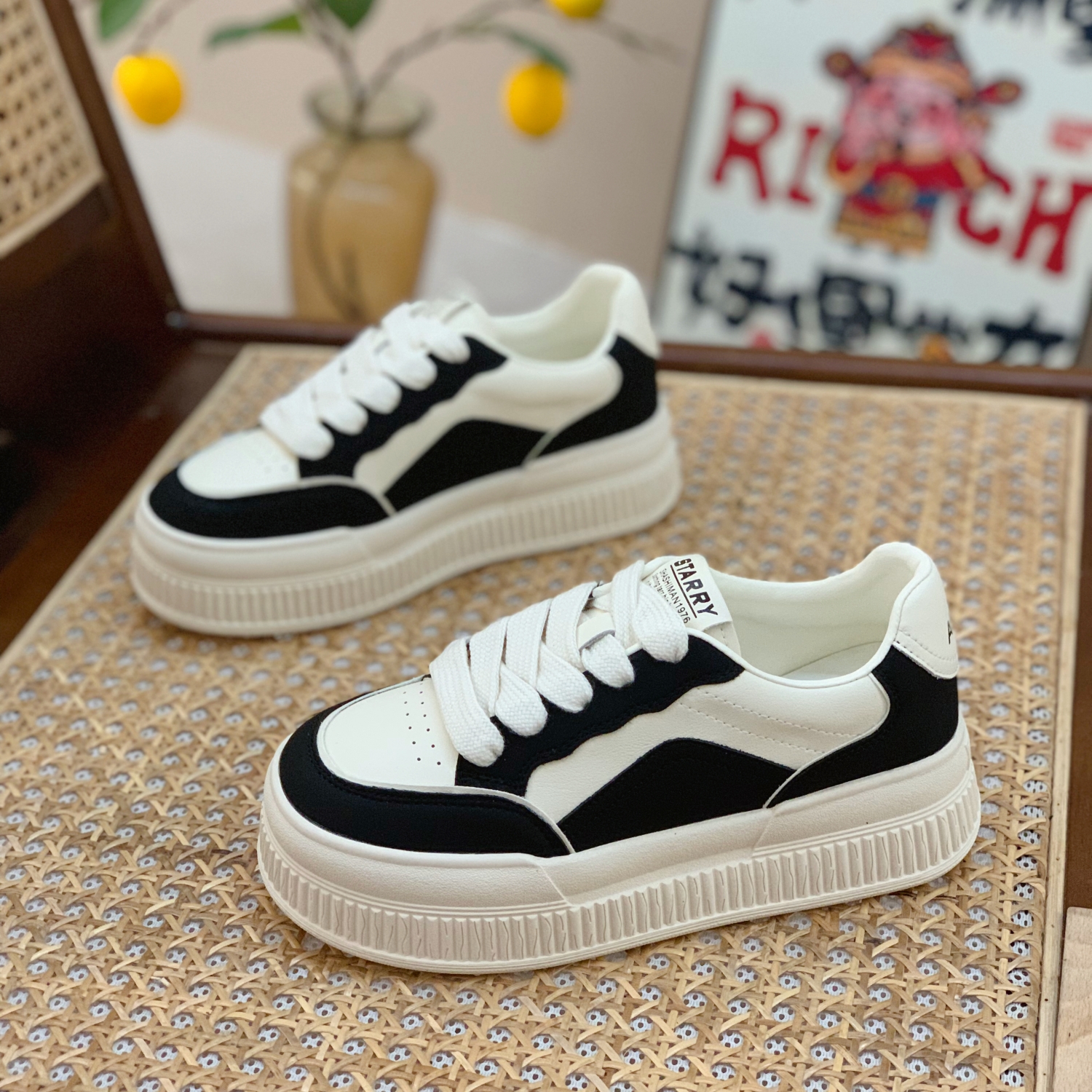 小个子配裙子熊猫鞋轻便百搭板鞋