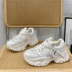 小众设计感真皮老爹鞋女款2025春秋新款小个子增高厚底休闲运动鞋