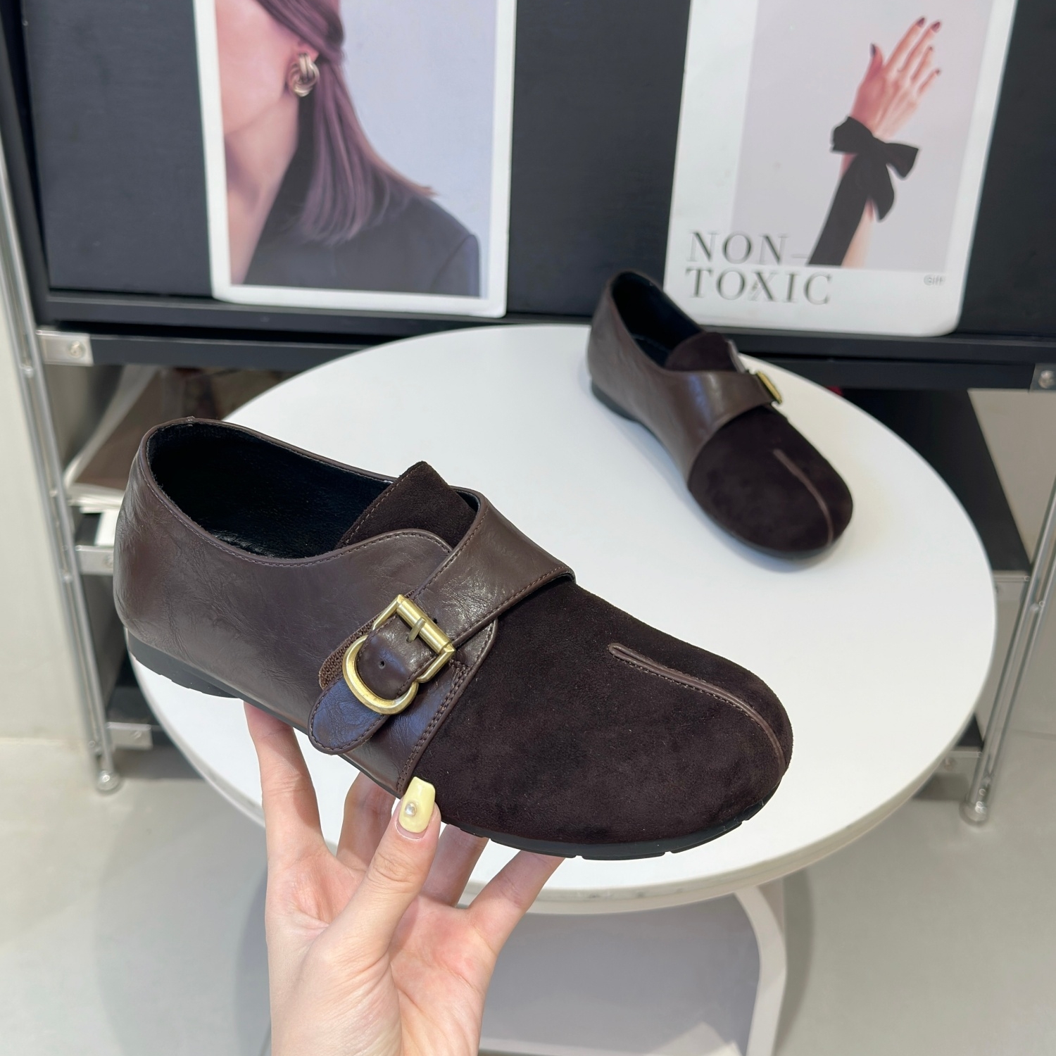 宽胖脚穿上这双勃肯鞋巨巨显腿细