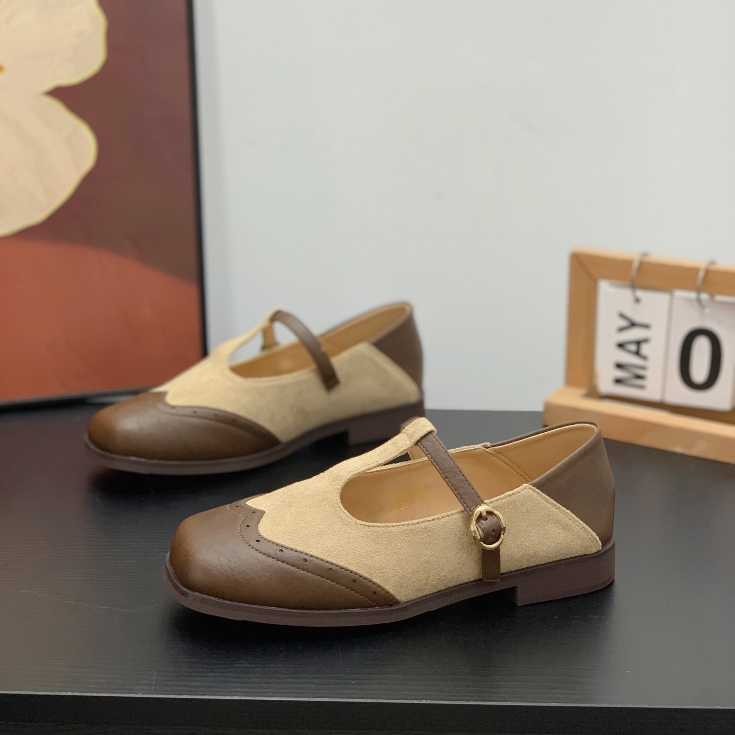 复古软底玛丽珍单鞋女2026春季新款超火小众一字扣平底两穿奶奶鞋,女鞋,玛丽珍鞋,淘宝优惠券,粉丝福利购,淘宝优惠卷