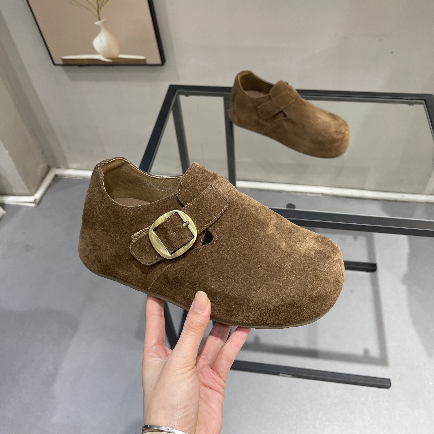 舒服到不想脱下来的全包勃肯鞋~