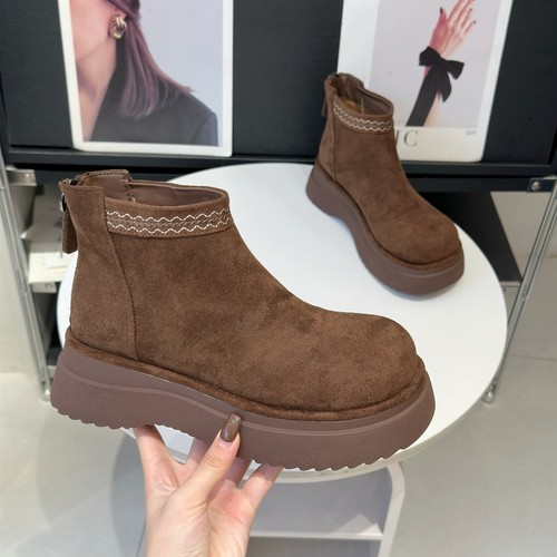 小个子配裙子复古百搭大头勃肯靴