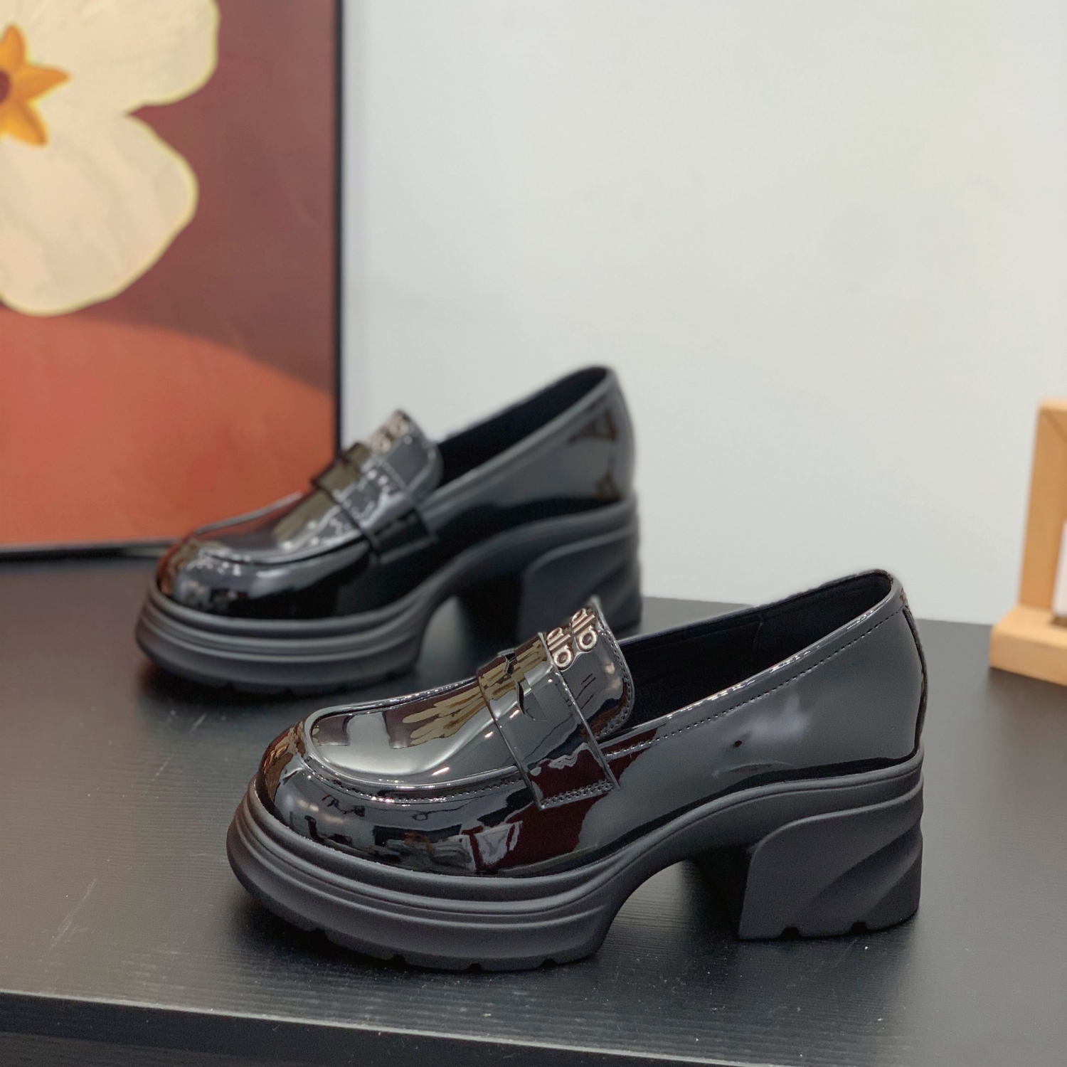 小个子增高显腿长潮流百搭乐福鞋