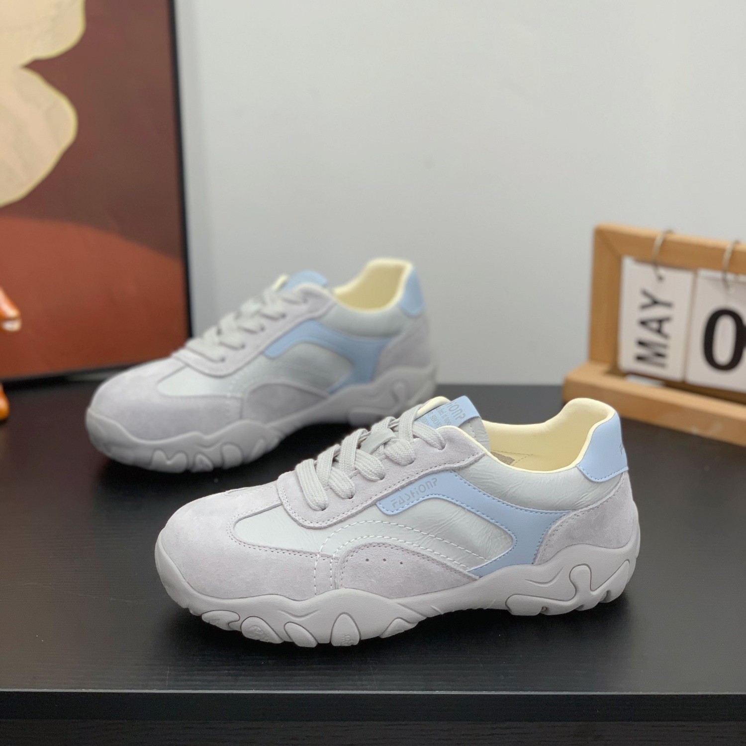 超火复古真皮德训鞋女2026春季新款平底软底阿甘鞋百搭休闲运动鞋,女鞋,德训鞋,淘宝优惠券,粉丝福利购,淘宝优惠卷