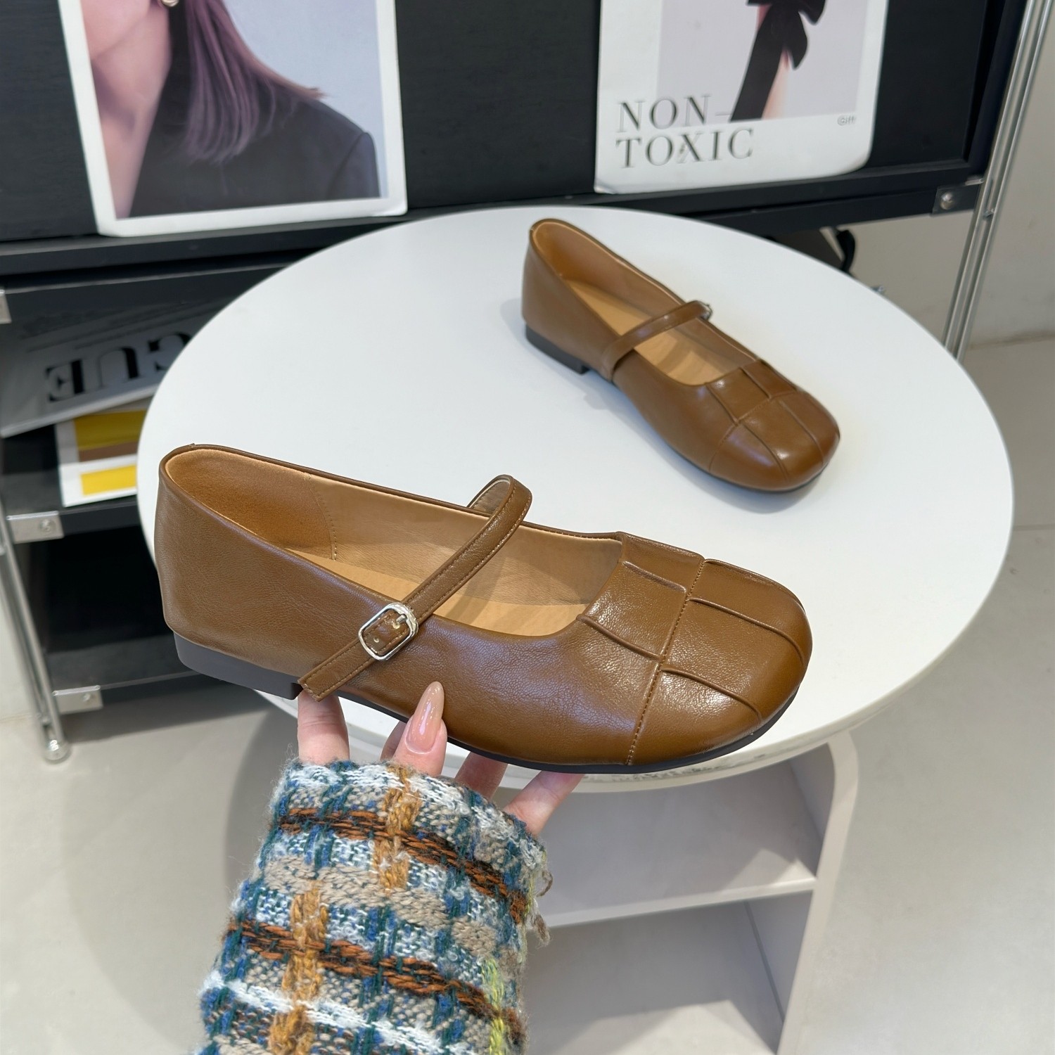 法式复古平底玛丽珍鞋女2026春季新款圆头软底浅口单鞋温柔晚晚鞋,女鞋,玛丽珍鞋,淘宝优惠券,粉丝福利购,淘宝优惠卷