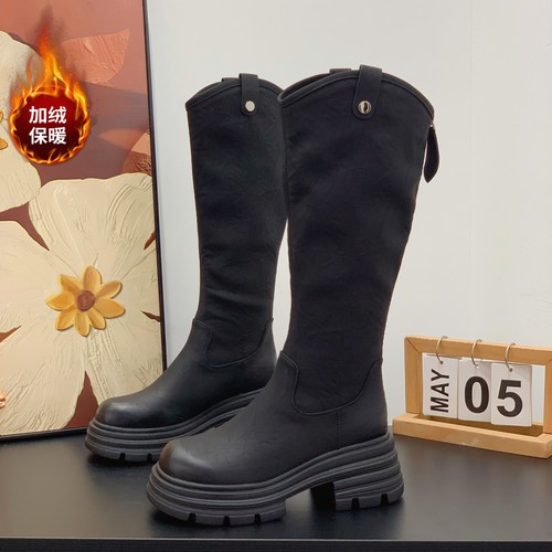 显腿长轻便舒适不累脚时尚骑士靴