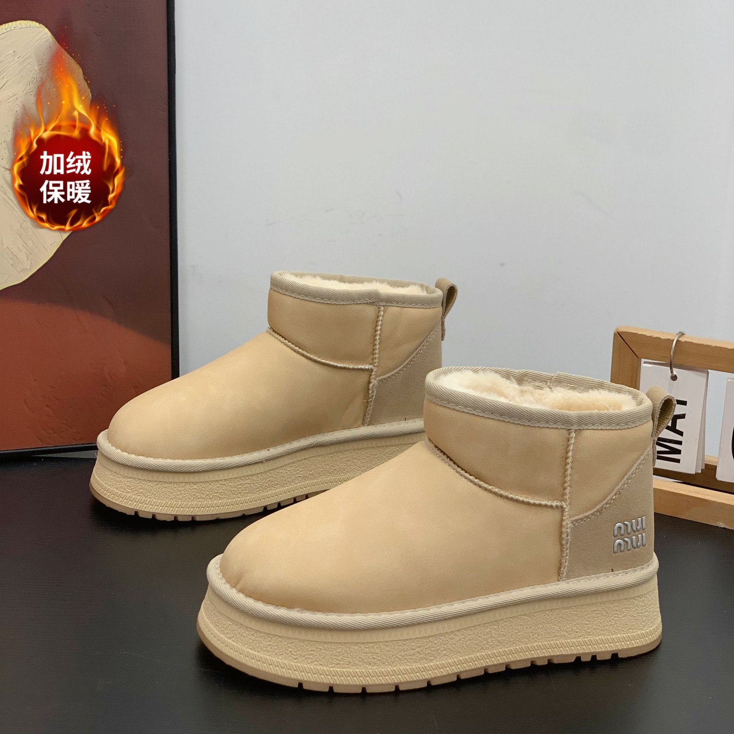 冬季保暖加绒加厚超火雪地靴女2025新款厚底面包棉靴百搭勃肯短靴,女鞋,时尚雪地靴,淘宝优惠券,粉丝福利购,淘宝优惠卷