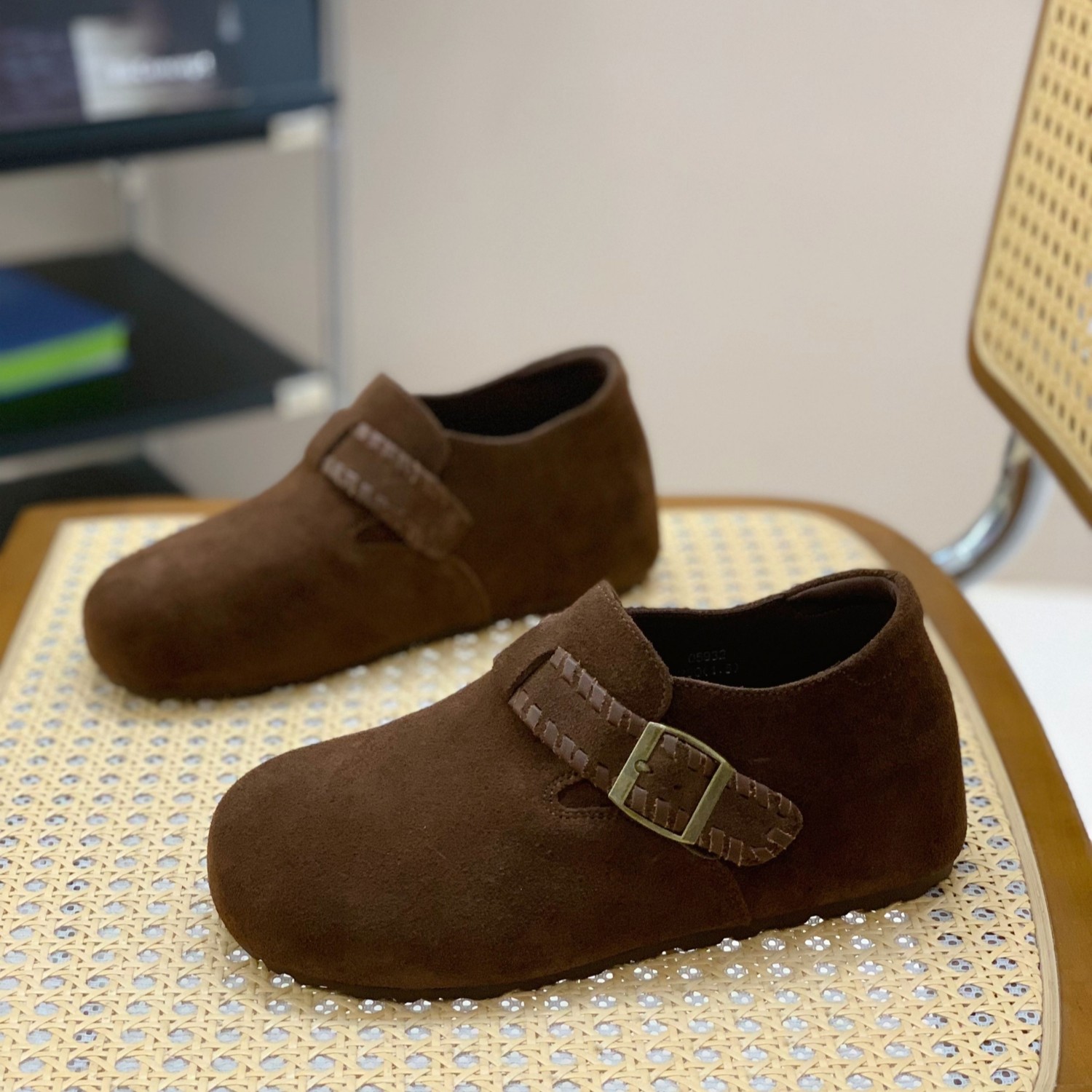 爆款内增高勃肯鞋小个子女2025年秋冬超火绒面魔术贴通勤深口单鞋,女鞋,勃肯鞋/软木鞋,淘宝优惠券,粉丝福利购,淘宝优惠卷