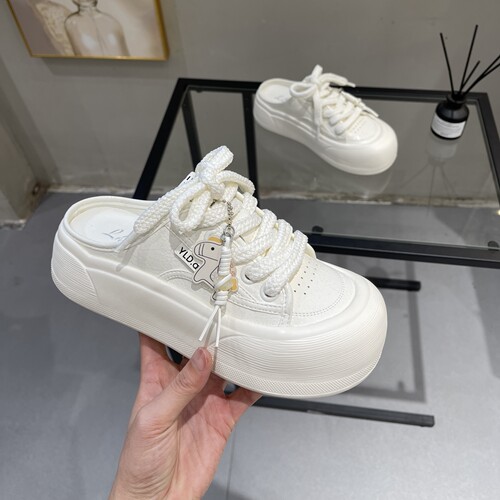 减龄又百搭一脚蹬懒人包头半拖鞋