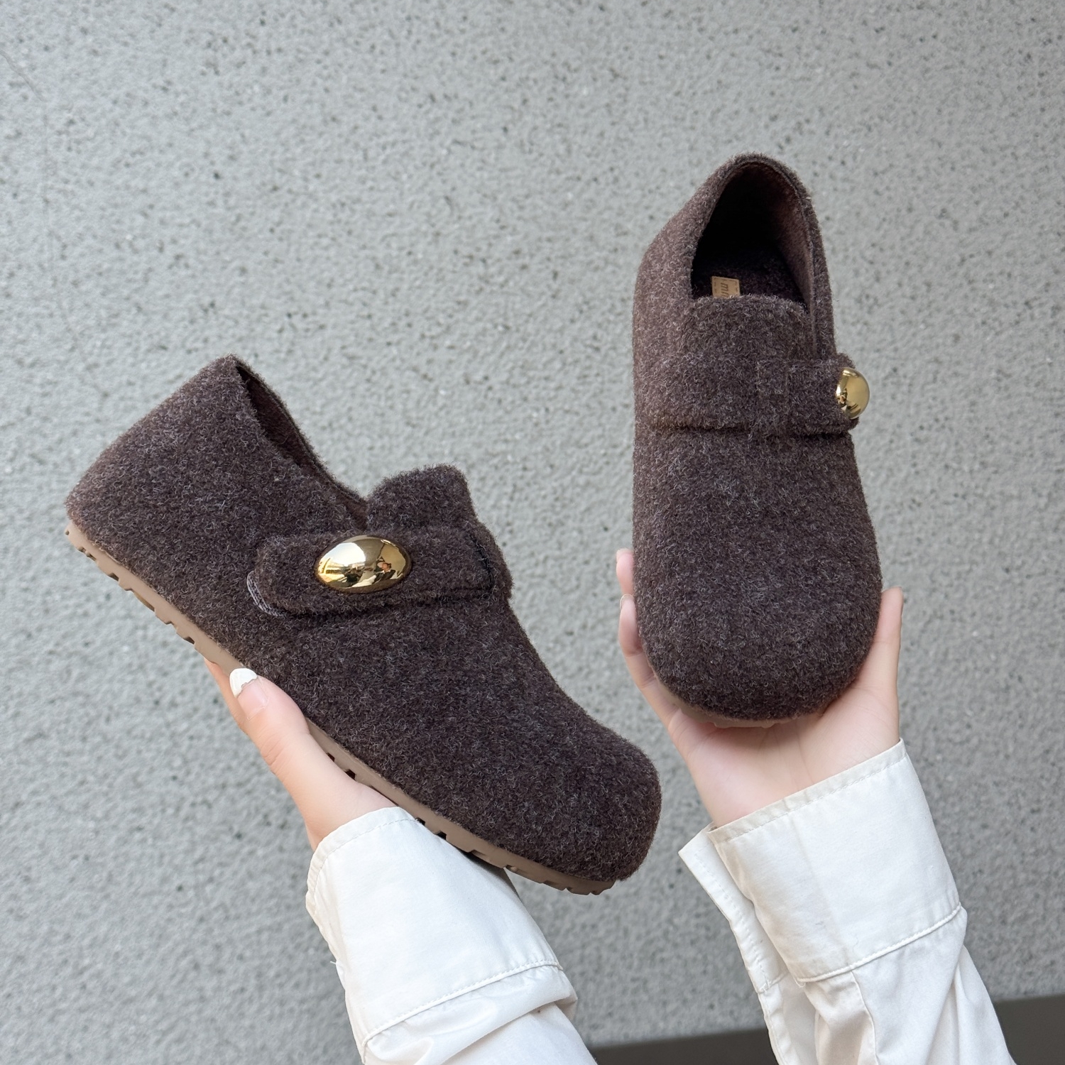 配裙子温柔气质复古勃肯鞋奶奶鞋