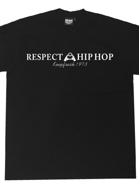 bboy宽松西海岸街头old school重磅hiphop街舞美式小领口短袖T恤