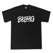 bboy school复古hiphop西海岸简约小领口短袖 300克 重磅嘻哈old