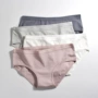 4 quần lót nữ cotton kháng khuẩn eo thấp nữ sinh Nhật Bản dễ thương thoáng khí đơn giản ngọt ngào đồ lót liền mạch - Giống cái quần lót đẹp