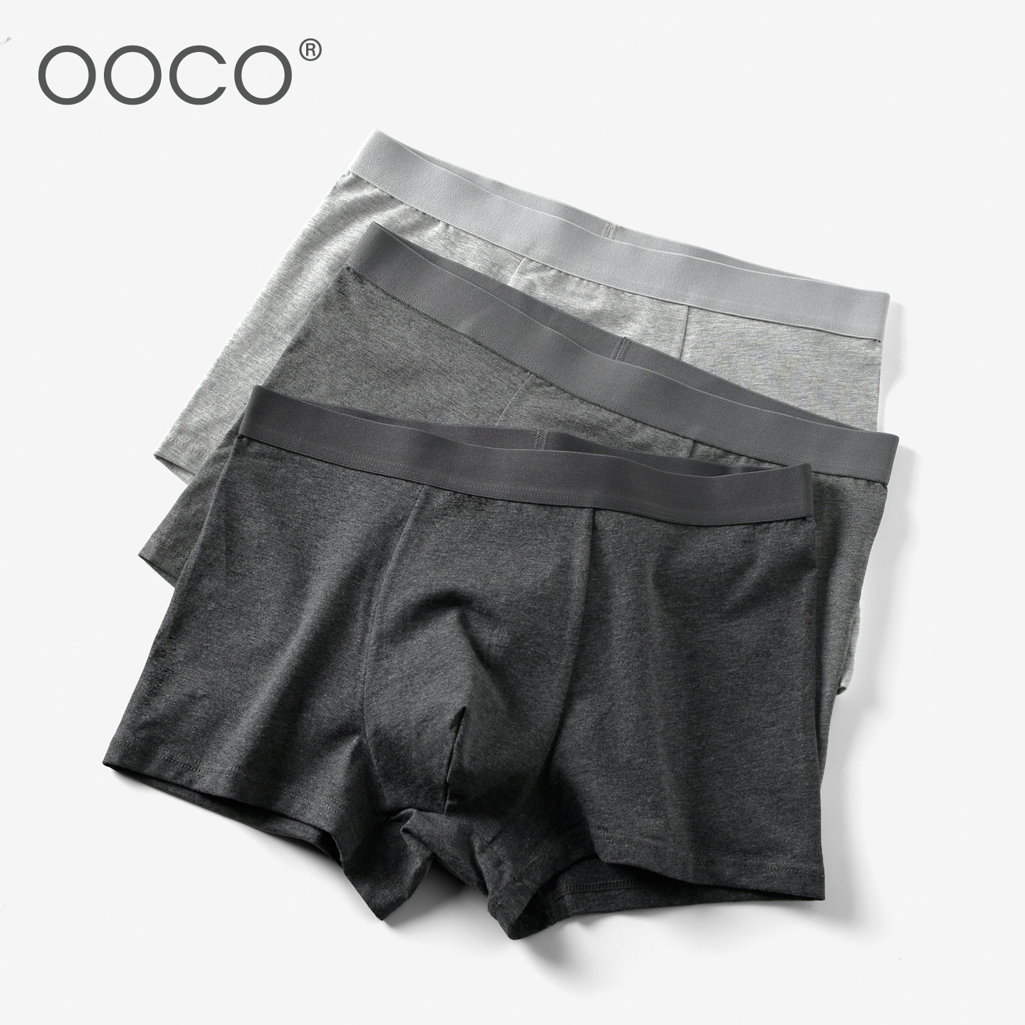 OOCO男士纯棉内裤3条装